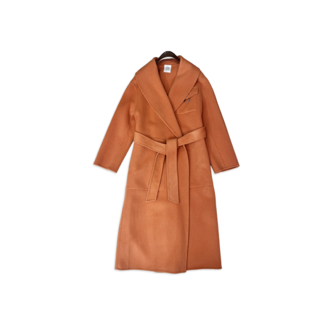H**me5 lapel cashmere coat
